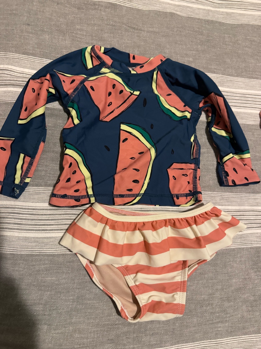 Tea collection rashguard watermelon swimsuit
